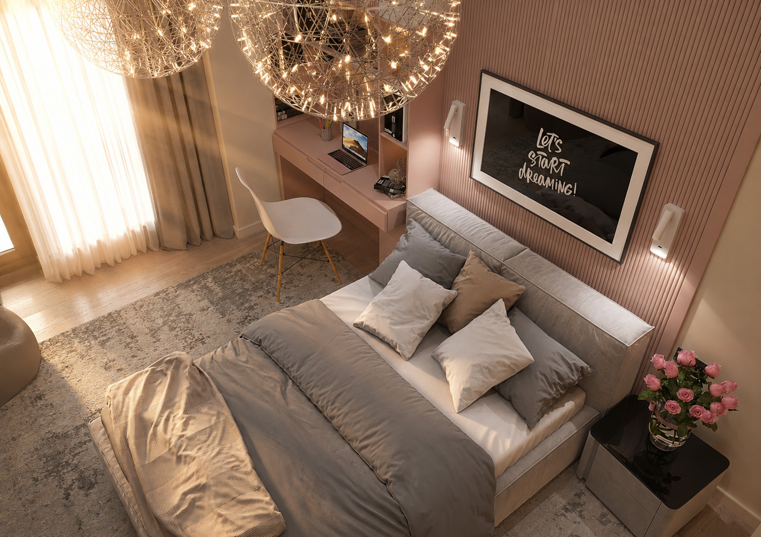 Детская · Розовая · Сверху