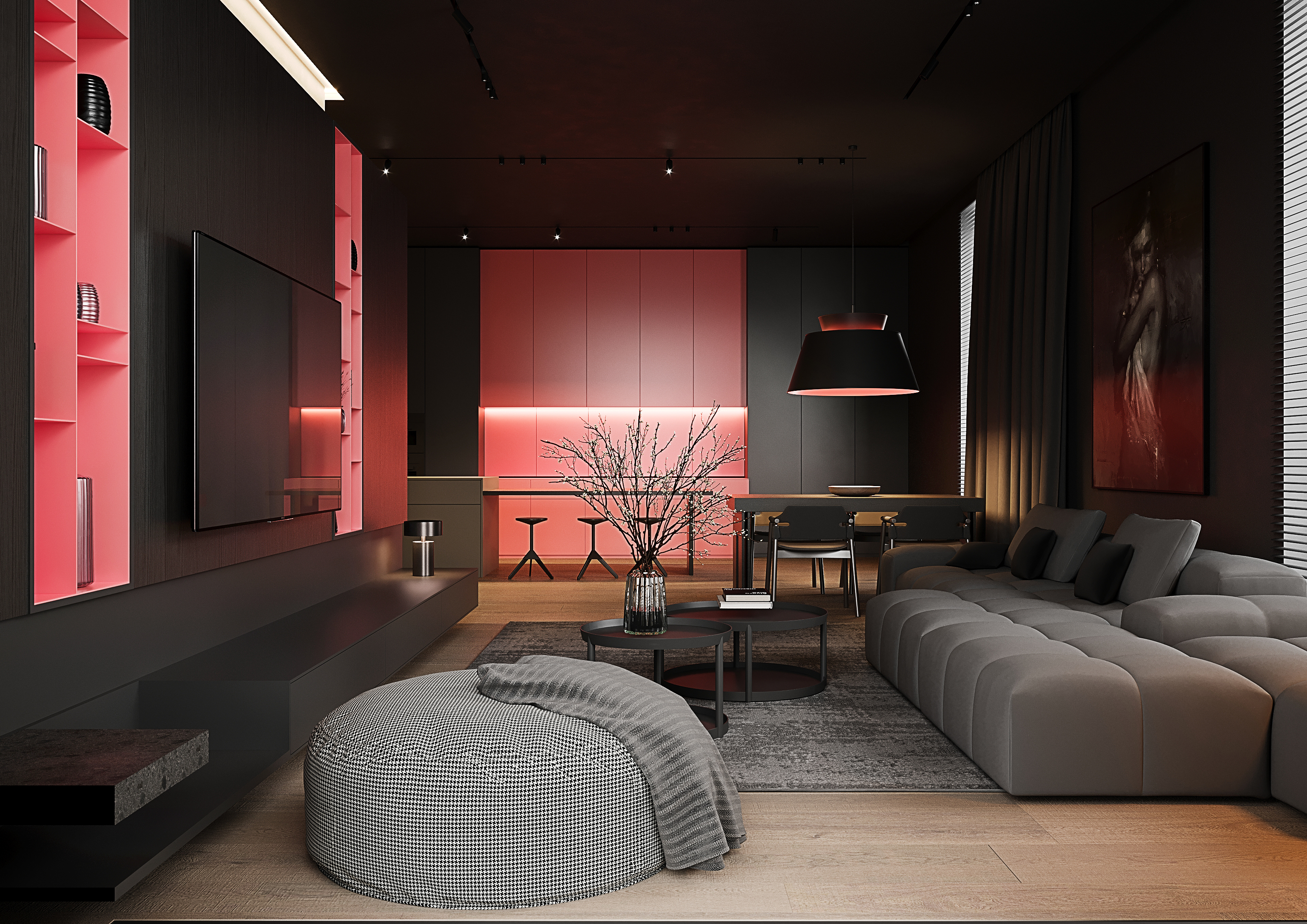 Noir & Corail